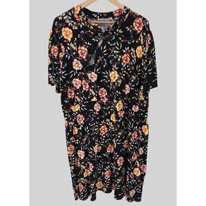 Asos Floral Print Dress Womens Size 22 Midi Whimsigoth Fairy Grunge Cottagecore